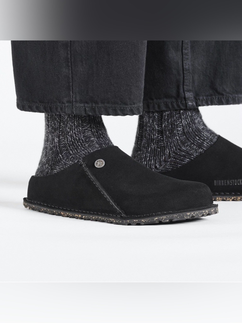 Birkenstock Zermatt Suede Slip-On Clog Mules - Men’s 10 - Picture 2 of 10